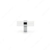 BP02065014011 - Modern Glass and Metal Knob - 0206 | KUNAL KITCHENS