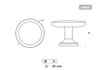 BP55143713864 Metal and Plastic Knob - 5514 | Kunal Kitchens