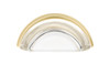 BP1008216011 Eclectic Crystal Cup Pull - 1008 | Kunal Kitchens