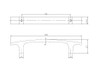 BP123409690001 Modern Metal and Crystal Pull - 1234 | Kunal Kitchens