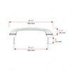 BP7350128140 Modern Metal Pull - 7350