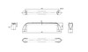 BP9024128107 Modern Metal Pull - 9024 | Kunal Kitchens
