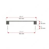 BP9759192107 Modern Metal Pull - 97591