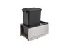 5LB-1550SSBL-118 Sgl 50Qt Ss Legrabox W/Black Insert For Waste Container-MDF-Black | Kunal Kitchens