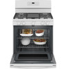 JGB660DPWW - 2A-Ranges Gas White-GE® 30" Free-Standing Gas Range | Kunal Kitchens