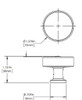 BP885535160 Traditional Metal Knob - 8855 | Kunal Kitchens
