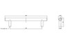 BP205128BORB Modern Steel Pull - 205 | Kunal Kitchens