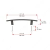 BP65096143 Transitional Metal Pull - 650 | Kunal Kitchens