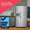 FRSS2623AS - Frigidaire 25.6 Cu. Ft. 36" Standard Depth Side by Side Refrigerator | Kunal Kitchens