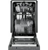 PDT145SGLBB - GE Profile ENERGY STAR® 18" ADA Compliant Stainless Steel Interior Dishwasher with Sanitize Cycle