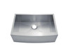 KSF30209S - 30 Apron Front Farmhouse Stainless Steel Single Bowl Kitchen Sink Overall: 30 X 20-1/2 Bowl Size: 28 X 16 Depth: 9
