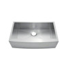 KSF33209S - 33 Apron Front Farmhouse Stainless Steel Single Bowl Kitchen Sink Overall: 33 X 20-1/2 Bowl Size: 31 X 16 Depth: 9 | Kunal Kitchens 