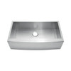 KSF36209S - 36 Apron Front Farmhouse Stainless Steel Single Bowl Kitchen Sink Overall: 36 X 20-1/2 Bowl Size: 34 X 16 Depth: 9 | Kunal Kitchens 