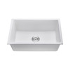 KGU27189WT - 27 Undermount Granite Composite Single Bowl Kitchen Sink Overall: 27 X 18 X 9 Bowl: 25 X 16 | Kunal Kitchens 