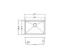 KSH27185L-ADA - Overall: 27 X 18-3/4 Bowl: 25 X 16-3/4 Depth: 5(For Ada) 18 Gauge