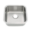 KSU18188B - 18 Square Undermount Stainless Steel Single Bowl Kitchen Sink Overall: 18 X 18 X 8 Bowl Size: 16 X 16 20 Gauge | Kunal Kitchens 