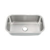 KSU32199B - 32 Undermount Stainless Steel Single Bowl Kitchen Sink Overall: 31-1/2 X 18-3/4 Bowl Size: 29-1/2 X 16-3/8 Depth: 9 20 Gauge | Kunal Kitchens 