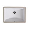 LVU1812W - 18 X 12 Rectangular Undermount Ceramic Bathroom Sink With Overflow Drain  Lvu1812 Overall: 20-3/74 X 14-1/2 X 7 Bowl: 18-1/2 X 12-1/2 | Kunal Kitchens 
