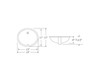 LVU1311W - 13 X 11 Oval Undermount Ceramic Bathroom Sink With Overflow Drain  Lvu1311W Overall: 15 X 13 X 7 Bowl Size: 13 X 11