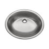 LVU1714SS - 17 X 14 Oval Undermount Stainless Steel Bathroom Sink With Overflow Drain  Lvu1714Ss Overall: 19-1/4 X 15-3/4 Depth: 7 Bowl Size: 17-1/4 X 14 | Kunal Kitchens 