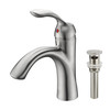 KSB1118BN - Single Handle Bathroom Sink Faucet with Pop Up Drain  KSB1118 - Brushed Nickel Finish | Kunal Kitchens
