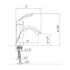 KSB1118BN - Single Handle Bathroom Sink Faucet with Pop Up Drain  KSB1118 - Brushed Nickel Finish | Kunal Kitchens