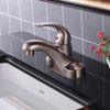 KSB4131BN - 4 Single Handle Bathroom Sink Faucet with Pop Up Drain  KSB4131 - Brushed Nickel Finish | Kunal Kitchens
