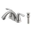 KSB4232BN - 4 Two Handles Bathroom Sink Faucet with Pop Up Drain  KSB4232 - Brushed Nickel Finish | Kunal Kitchens