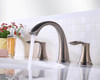 KSB8232BN - Wide Spread Bathroom Sink Faucet with Pop Up Drain  KSB8232 - Brushed Nickel Finish