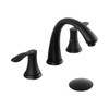 KSB8232MB - Wide Spread Bathroom Sink Faucet with Pop Up Drain  KSB8232 - Matte Black  Finish | Kunal Kitchens