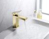 KSB1112SG - Single Handle Bathroom Sink Faucet with Pop Up Drain  KSB1112 - Satin Gold Finish