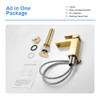 KSB1112SG - Single Handle Bathroom Sink Faucet with Pop Up Drain  KSB1112 - Satin Gold Finish | Kunal Kitchens