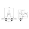 KSB4131C - 4 Single Handle Bathroom Sink Faucet with Pop Up Drain  KSB4131 - Polished Chrome Finish | Kunal Kitchens