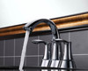 KSB4231C - 4 Two Handles Bathroom Sink Faucet with Pop Up Drain  KSB4231 - Polished Chrome Finish