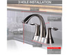 KSB4231C - 4 Two Handles Bathroom Sink Faucet with Pop Up Drain  KSB4231 - Polished Chrome Finish