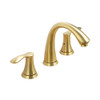 KSB8232SG - Wide Spread Bathroom Sink Faucet with Pop Up Drain  KSB8232 - Satin Gold Finish | Kunal Kitchens