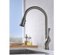 KSK1117BN - Single Handle 15" High Pull-Down Kitchen Faucet with Single HOLE - Brushed Nickel Finish