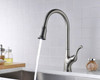 KSK1117BN - Single Handle 15" High Pull-Down Kitchen Faucet with Single HOLE - Brushed Nickel Finish