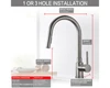 KSK1120BN - Single Handle 17" High Pull-down Kitchen Faucet with Single HOLE - Brushed Nickel Finish