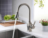 KSK1122BN - Single Handle 16" High Pull-down Kitchen Faucet with Single HOLE - Brushed Nickel Finish