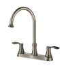 KSK8238BN - 8Centerset Two Handles Kitchen Faucet  KSK8238 - Brushed Nickel Finish | Kunal Kitchens