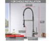 KSK1115C - Single Handle Pull-Down Kitchen Faucet  KSK1115 - Polished Chrome Finish
