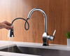 KSK1122C - Single Handle Pull-Down Kitchen Faucet  KSK1122 - Polished Chrome Finish