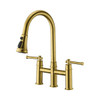 KSK8239SG - 8 Double Handle Kitchen Faucet  KSK8239 - Satin Gold Finish | Kunal Kitchens
