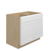 Bedford Ready to Assemble 39 in. W x 34.5 in. H x 24 in. D Plywood Base Cabinet in Painted White | Kunal Kitchens