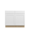 Bedford Ready to Assemble 39 in. W x 34.5 in. H x 24 in. D Plywood Base Cabinet in Painted White | Kunal Kitchens
