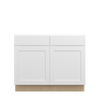 Bedford Ready to Assemble 42 in. W x 34.5 in. H x 24 in. D Plywood Base Cabinet in Painted White | Kunal Kitchens