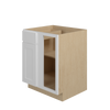 Bedford Ready to Assemble 33 in. W x 34.5 in. H x 24 in. D Plywood Blind Base Corner Cabinet Left in Painted White | Kunal Kitchens