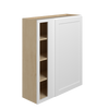Bedford Ready to Assemble 36 in. W x 42 in. H x 12 in. D Plywood Blind Wall Corner Cabinet in Painted White | Kunal Kitchens