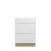 Bedford Ready to Assemble 24 in. W x 34.5 in. H x 24 in. D Plywood Drawer Base Cabinet in Painted White | Kunal Kitchens